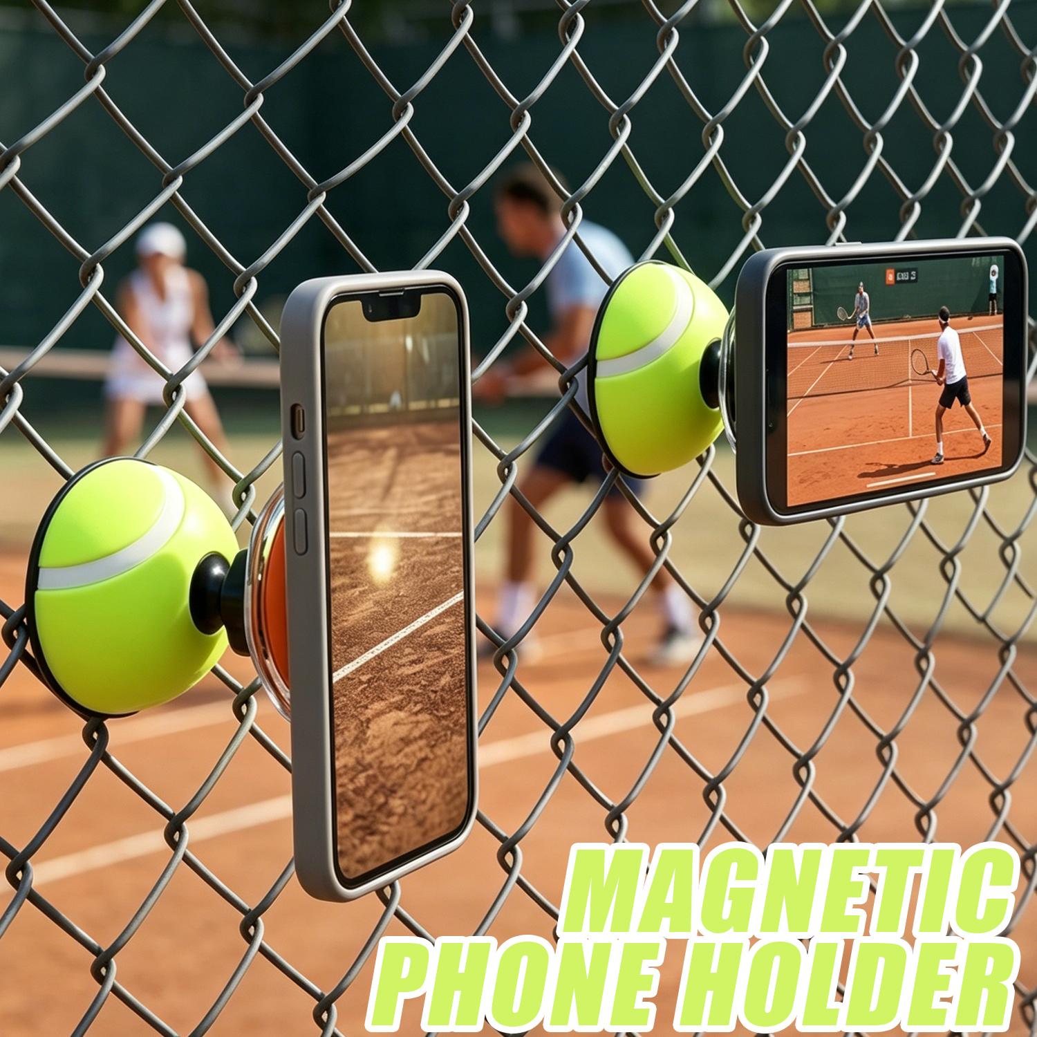 Badminton Video - Support magnétique anti-chute pour téléphone portable,